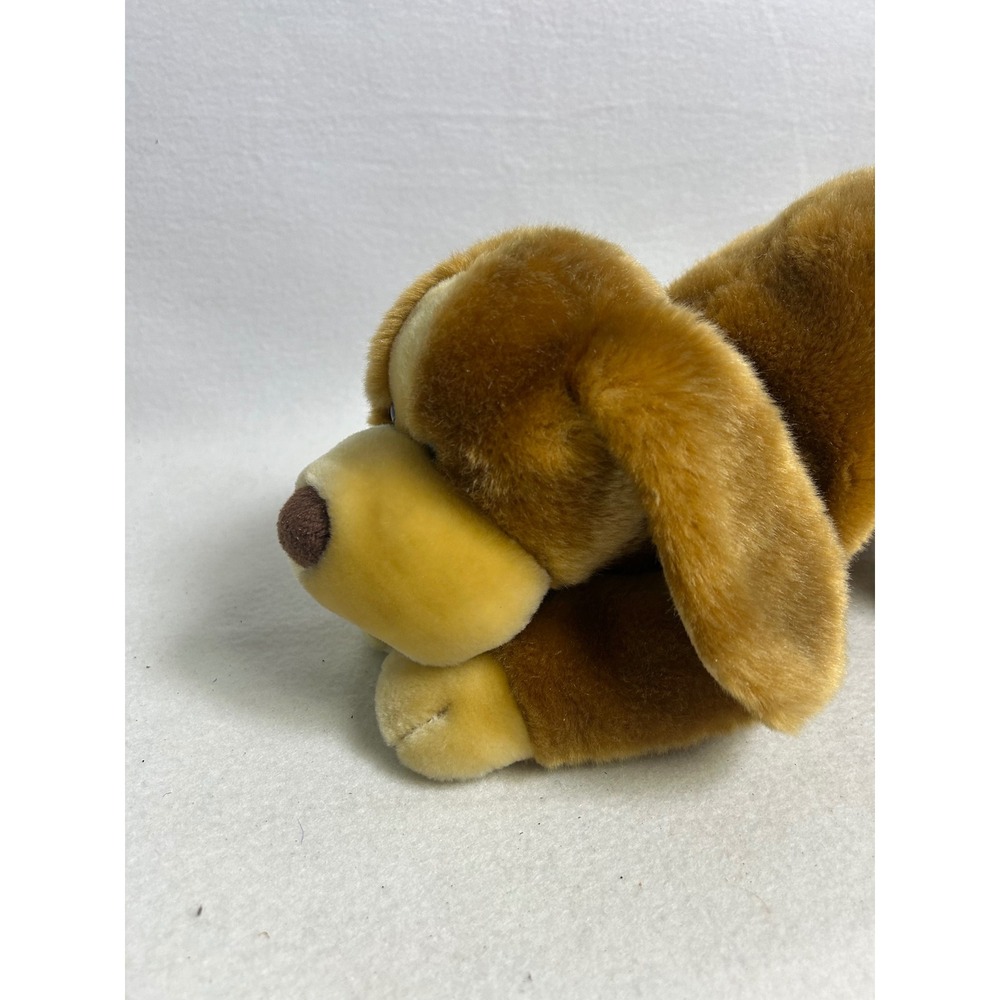 Vintage Animal Alley Toys R Us Dog 13" Brown Tan Floppy Ear Plush 2000 Puppy - Picture 3 of 11